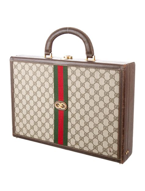 gucci leather briefcase|vintage gucci briefcase leather.